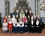 Femtiårskonfirmanter i Fet, trolig 1994