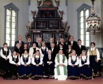 Femtiårskonfirmanter i Fet kirke 2003